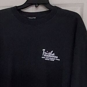 Trisha Yearwood Vintage T Shirt, Size XL, P2P 22", L 28", Black short sleeves